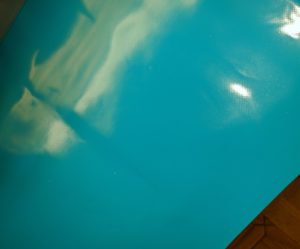 Close up of Blue Vinyl