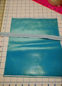 blue vinyl zipper adhesive