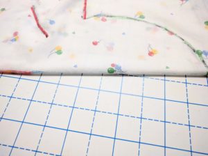 Used a different color on the other side and make sure to mark the center line!