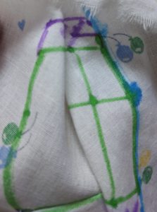 Line up those green seams! I love colors!